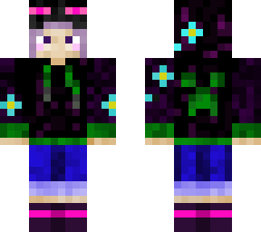 endergirl hoodie with flowers