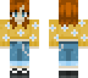 ginger girl w/ yellow sweater