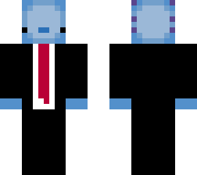 axolotl in suit