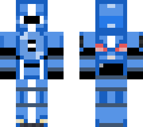 blue car robot