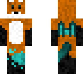 foxdragon, named cindersmoke, with a flower!