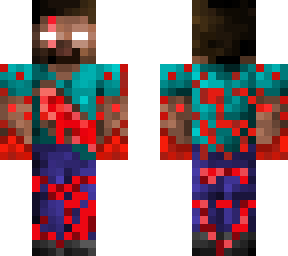 gory herobrine with sword slash on chest :)