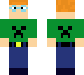me in minecraft uniform