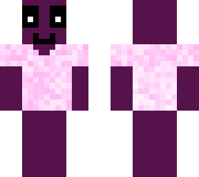 purple man in pink shirt