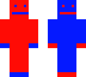 red and blue