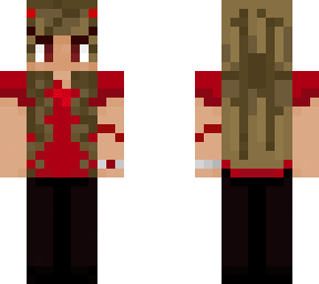 red devil girl w tunic