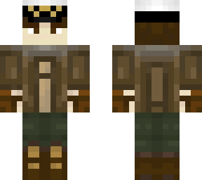 steampunk pilot with a captains hat