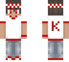 dark red & white