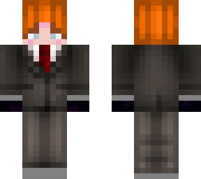 ginger in suit