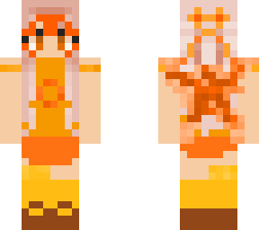 orange fairy girl