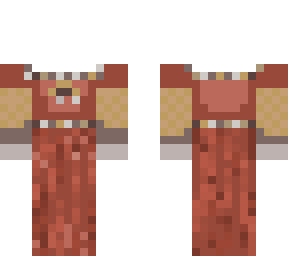 red and mustard dress