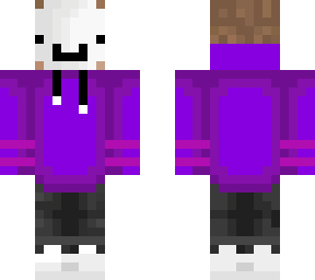 purple hoodie with mask