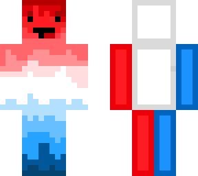 red white and blue dude