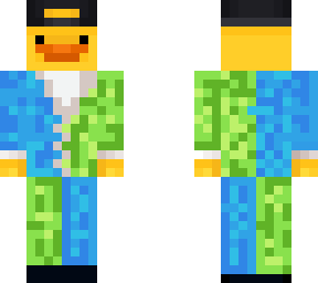 cool duck green blue