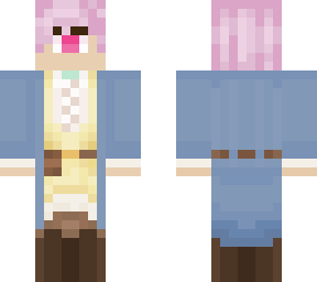 fancy cyclops with pink hair