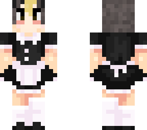 nishinoya maid outfit by fabyuuki (adjusted for mouth accessory)