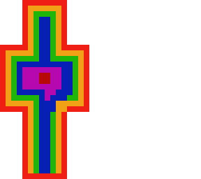 rainbow face