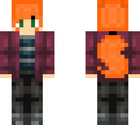 red head with ponytail and green eyes