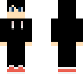 simple aura black boy set for minecraft