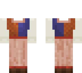 color blocked red and blue dress