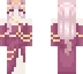 kitka in pink/red dress (present by me)