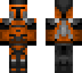 mando - orange and black style