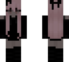 pink-haired girl skin