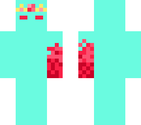 a cyan blob