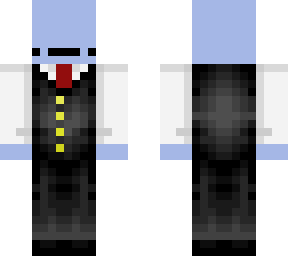blue in a suit