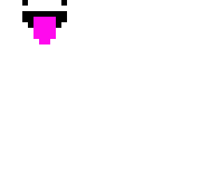 white man with tongue