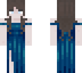 andies blue dress skin