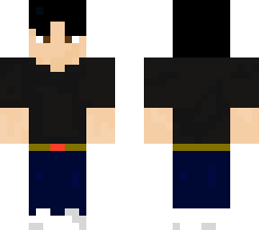 black tee and jeans (designed myself)