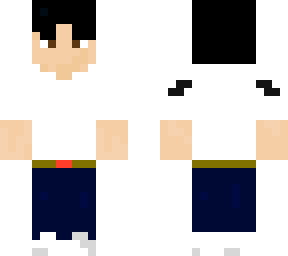 me with a white tee