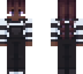 black & white overalls [dark]