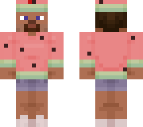new watermel0 steve but he has a new hat
