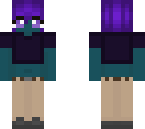 puple haired alien