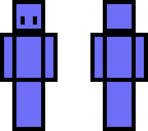 blue blocky man
