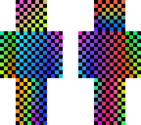 gradient with checkered black outside