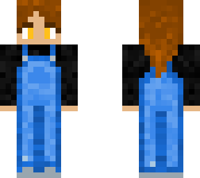 overalls + black long sleeve