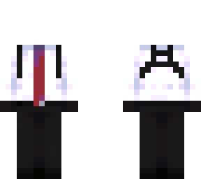 simple red tie with gloves