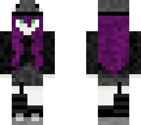 frog girl purple