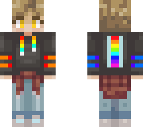 rainbow hoodie boy