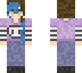 blue haired girl