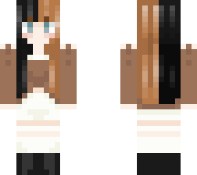 brown & white ren faire outfit