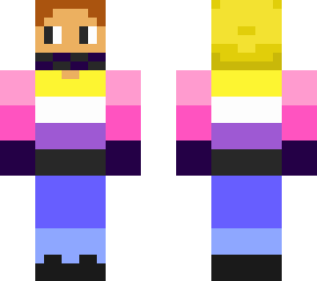 non-binary+omni***ualflag minecraft skin player