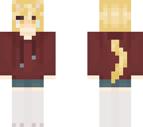 cat boy red sweater