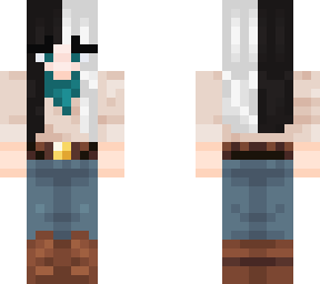 cow girl split die hair