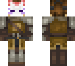 orangeblade knight skin (brown hair)