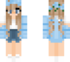 blue flower girl (lighter band)