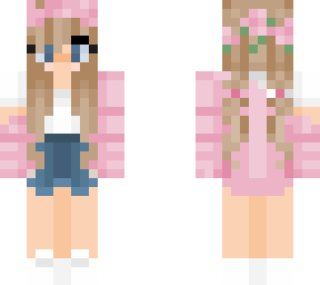 pink flower girl
